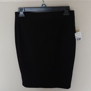 Forever 21 polyester black knee length skirt